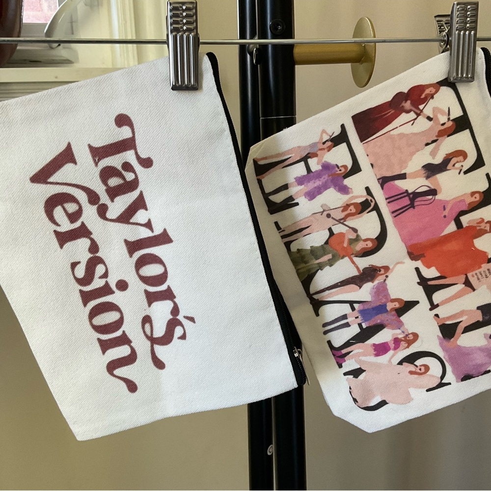 Taylor Swift Canvas Makeup Bags
